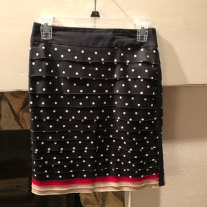 White House Black Market Polka Dot Pencil Skirt